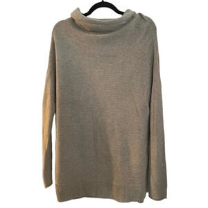 Old Navy Grey ribbed cowl neck long sleeve sweater size large